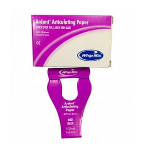 Ardent Horseshoe Style Full Arch Articulating Paper, Red/Blue, 63 Microns (0.0025"), 72 Sheets/Box, 60100 thumbnail 4