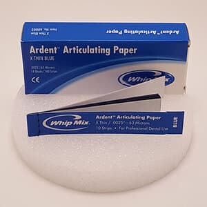 Ardent Articulating Paper Econo X-Thin Blue, 63 Microns, 140 Strips/Box, 14 Books of 10, #60003 thumbnail 8