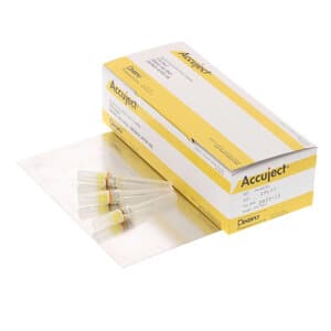 Accuject Disposable Dental Needles, 27 Gauge Short, Sterile, Box of 100 - ACCUJECT NEEDLES 27GA SHORT PK100 - Image 1