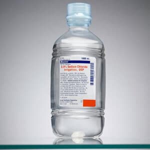 Baxter 0.9% Sodium Chloride Irrigation USP, 1000 mL Plastic Pour Bottle, 2F7124 thumbnail 5