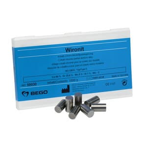 Wironit Cobalt-Chromium Alloy for Partial Dentures, 1 kg (35 oz), Bego thumbnail 8