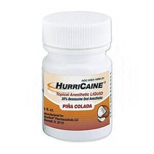 HurriCaine Topical Anesthetic Liquid, Pina Colada, 20% Benzocaine, 1 oz Jar thumbnail 9
