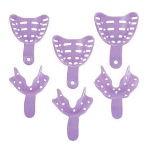 Keystone Tray-Aways Edentulous Disposable Impression Trays, Perforated, #8 Lower X-Large, 12/Pk, 0921707 thumbnail 4