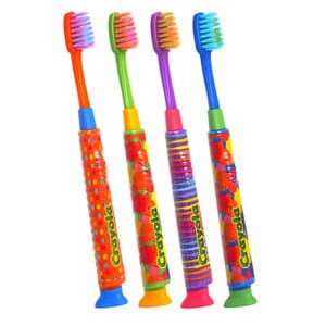 GUM Crayola Deep Clean Toothbrush, Ultra-Soft, Kids, Assorted Colors, 12/Pack, 234P thumbnail 7