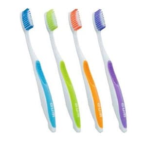 GUM Dome Trim Toothbrush, Soft, Compact Head, Pack of 12 - TOOTHBRUSHES DOME TRIM SOFT COMPACT PK 12 - Image 1