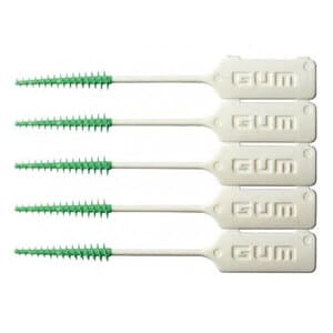 GUM Soft-Picks Interdental Brushes, Original Green, 5 Pack Envelope, 72 Envelopes per Box - SOFT-PICKS 5 PK ENVELOPE BOX 72 - Image 1