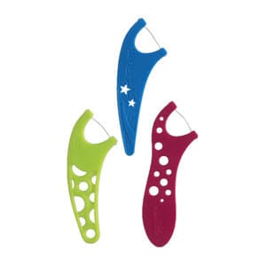 GUM Crayola Flossers for Kids, Easy-Grip Handle, Narrow Head, Assorted Colors - GUM® Crayola™ Flossers - Image 1