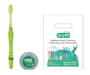 GUM Technique Deep Clean Adult Toothbrush Patient Pack Bundle, Includes Toothbrush, ButlerWeave Floss & Patient Bag, 144 Kits, KIT525P thumbnail 5