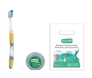 GUM® Kit Technique® Complete Care Toothbrush Bundle Box, Adult Patient Pack, 144 Kits (Toothbrush, Floss, Patient Bag), KIT591P thumbnail 6