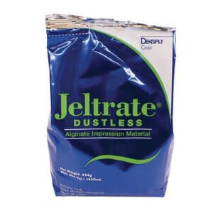 Jeltrate Dustless Alginate Impression Material, Regular Set, Pouch, Pack of 8 - JELTRATE DUSTLESS ALGINATE REG SET POUCH PK/8 - Image 1