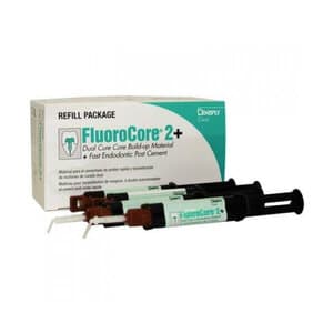 FluoroCore 2+ Dual Cure Core Build-Up Material Automix Refill, Tooth Colored Shade D - FLUOROCORE 2+ CORE BUILD-UP REFILL TOOTH COL. D - Image 1