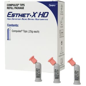 Esthet•X HD Micro Matrix Restorative, Compule Tip, A2 Body Shade, 0.25 g, Pack of 20 - ESTHET-X HD COMPULE A2 PK 20 - Image 1