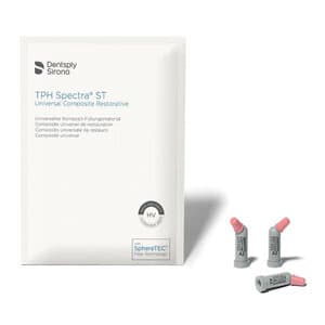 TPH Spectra ST Light-Cured Composite Refill, Shade A1, High Viscosity, 0.25g Compules Tips, Pack of 20 - TPH SPECTRA ST HV A1 PK20 COMPULE REFILL - Image 1