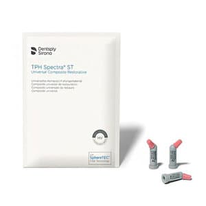 TPH Spectra ST Light-Cured Composite Refill, Shade A2, High Viscosity, 0.25g Compules Tips, Pack of 20 - TPH SPECTRA ST HV A2 PK20 COMPULE REFILL - Image 1
