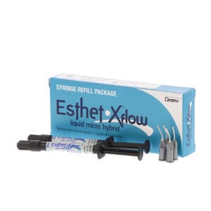 Esthet•X Flow Liquid Micro Hybrid Restorative, 1.3g Syringe, Body White (BW), Pack of 2 - ESTHET-X FLOW SYRINGES REFILL BW PK2 - Image 1