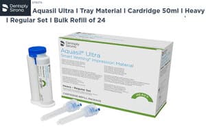 Aquasil Ultra Smart Wetting Impression Material, Tray Heavy Regular Body, Bulk 50 mL Cartridge, Pack of 24 - AQUASIL ULTRA TRAY HEAVY REG. BULK 50ML PK 24 - Image 1