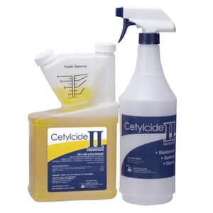 Cetylcide-II Hard Surface Disinfectant Concentrate, Lemon Scent, 32 oz (1 Quart) with 32 oz Spray Bottle, 0152 thumbnail 11