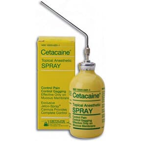 Cetacaine Topical Anesthetic Spray, 20g Bottle with Cannula, Benzocaine 14% / Butamben 2% / Tetracaine HCl 2%, 0220 thumbnail 18