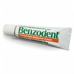 Benzodent Analgesic Ointment, 0.25 oz Tube, Case of 24 - BENZODENT TUBE .25OZ CASE 24 - Image 1
