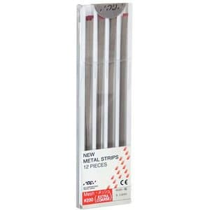 GC America Metal Finishing Strips, Refill, #200-B Width, 140 Micron, 3.3 mm, Extra Coarse, Red, 12/Pk, 000253 thumbnail 12