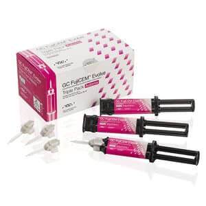 GC FujiCEM Evolve Automix Resin-Reinforced Glass Ionomer Cement, 9.2g Syringe, Pack of 3, 012950 thumbnail 14