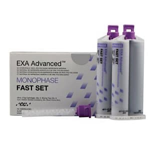 GC America EXA Advanced VPS Monophase Fast-Set Impression Material, 48mL Cartridges, 8/Pk, 138112 thumbnail 7