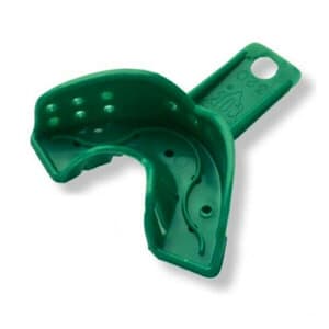 GC America COE Spacer Disposable Impression Tray #32D, Perforated, Anterior, Green, 72/Box thumbnail 2