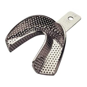 COE Nickel-Plated Perforated Metal Impression Tray, #20 Large Lower, Full-Arch, 1/Pk, 260201 thumbnail 9