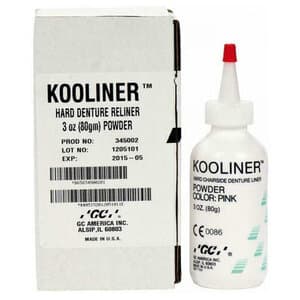 GC America Kooliner Hard Chairside Denture Reline Material, Powder Refill, 3 oz (85 g), Pink, 1/Bottle, 345002 thumbnail 10