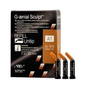G-aenial Sculpt Universal Composite, Unitip Refill, Shade A1, 0.16 mL Tips, 20/Pk, 009169 thumbnail 12