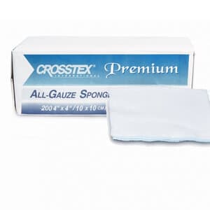 Crosstex Premium All-Gauze Non-Sterile 16-Ply 4"x4" Sponges, Case of 2000, ENC416 thumbnail 3