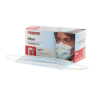Crosstex Ultra Earloop Face Masks, ASTM Level 3, Latex Free, Blue, 40/Box, GCFCXU thumbnail 17