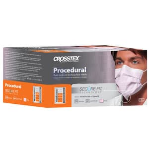 Crosstex Secure Fit™ Procedural Earloop Face Mask, ASTM Level 2, Pink, 50/Box, GCPPKSF thumbnail 16