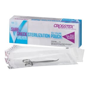Crosstex Sure-Check® Sterilization Pouches, 5.25" x 15" (13 x 38 cm), Self-Sealing, with Built-In Internal/External Multi-Parameter Indicators, 200/Box, SCL5152 thumbnail 5