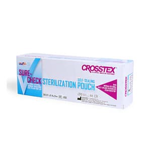 Crosstex Duo-Check Self-Seal Sterilization Pouches, 3-1/2" x 9", Blue Tint, 200/Box thumbnail 13