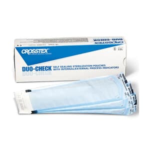 Crosstex Duo-Check Self-Sealing Sterilization Pouches, 2" x 8", Blue Tint, 200/Box, SCZ thumbnail 7