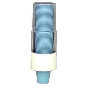 Crosstex Cup Dispenser for 5 oz Cups, White with Clear Top, Pkg/1 - Crosstex Cup Dispenser for 5 oz cups, Pkg/1 - Image 1