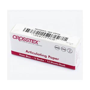 Crosstex Thick Blue Articulating Paper, 0.005" (127 Microns), 12 Books of 12 Sheets (144 Sheets/Box), TPTH thumbnail 11