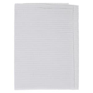 Crosstex PolyBack Patient Towels/Bibs, 3-Ply Tissue with 1-Ply Poly, 13" x 19", White, 500/Case, WPXWH thumbnail 9