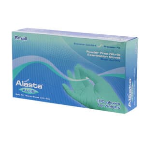 Alasta Aloe Soft-Fit Nitrile Exam Gloves, Powder Free, Non-Sterile, Small, Green, 100/Box, AA100S thumbnail 15