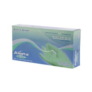 Alasta™ Aloe Soft-Fit™ Nitrile Exam Gloves, Powder Free, Non-Sterile, Extra Small, Green, Textured, 100/Box, AA100XS thumbnail 10