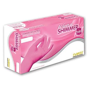 Alasta Shimmer Pink Nitrile Exam Gloves, Powder Free, Non-Sterile, Large, 100/Box, PNK100L thumbnail 12