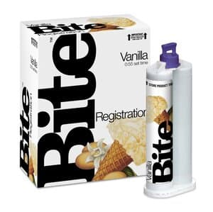 Vanilla Bite VPS Bite Registration Material, Fast Set, Rigid, Vanilla Scent, 48 mL Cartridges, 2/Pk with 10 Mixing Tips, SPD1105 thumbnail 11