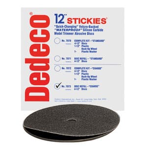 Stickies Velcro-Backed Model Trimmer Discs, Coarse 36 Grit, 12", 4/Box thumbnail 7