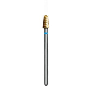 Dedeco Euro Goldies® Carbide Bur, Regular Cross Cut, Titanium Nitride Coated, HP (2.35mm Shank), 4.0mm Diameter, #G351E/040, 1/Pkg, 8364 thumbnail 4