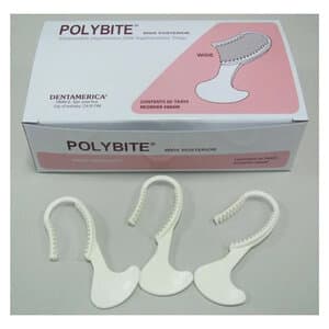 Dentamerica Polybite Disposable Bite Trays, Wide Posterior, 50/Box, #886W thumbnail 3