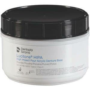 Lucitone HIPA Denture Base Acrylic, Light Shade, 500 g Jar - LUCITONE HIPA DENTURE BASE LIGHT 500 GRAMS - Image 1