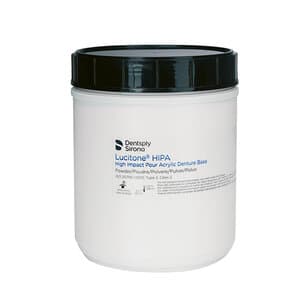 Lucitone HIPA Denture Base Acrylic, Dark Pink, 1000 g Jar - LUCITONE HIPA DENTURE BASE DARK PINK 1000 GRAMS - Image 1
