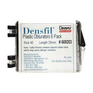 Densfil Plastic Obturators, #40, 25mm, Black, 6/Pkg, 669203 thumbnail 13