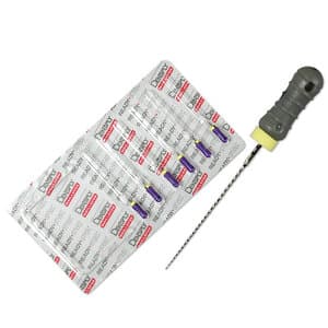 Ready-Steel C+ Stainless Steel Endodontic Hand File, 21 mm, Size #06, Pink, 6/Pk, 6700621 thumbnail 9
